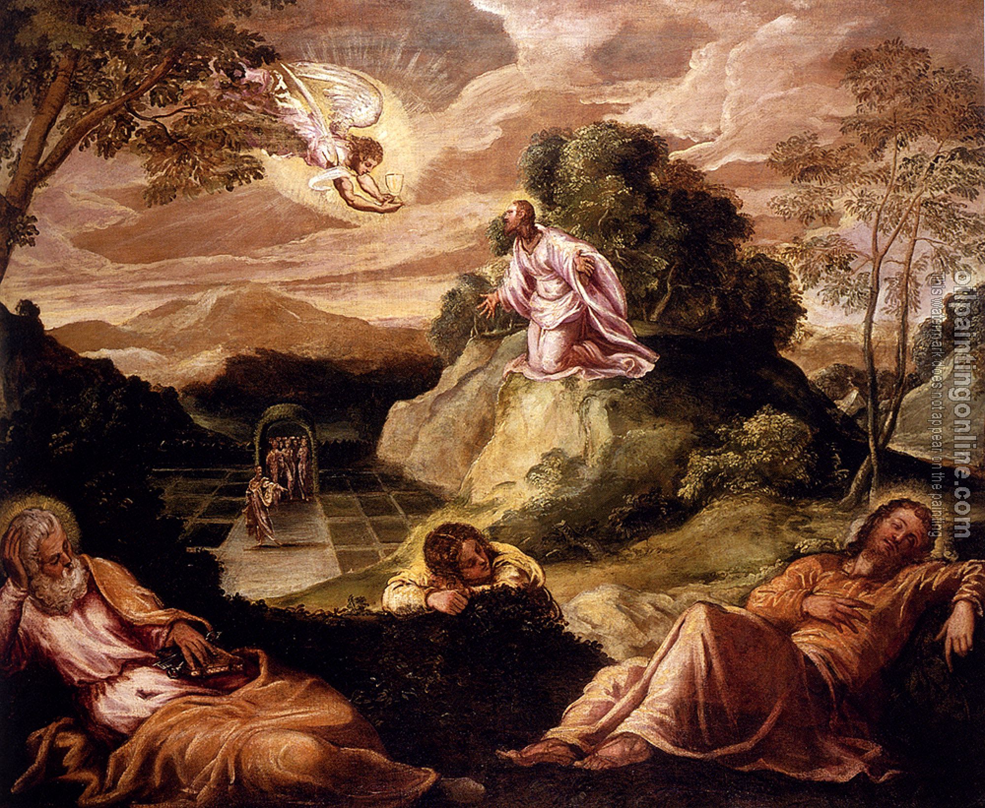 Jacopo Robusti Tintoretto - Agony In The Garden